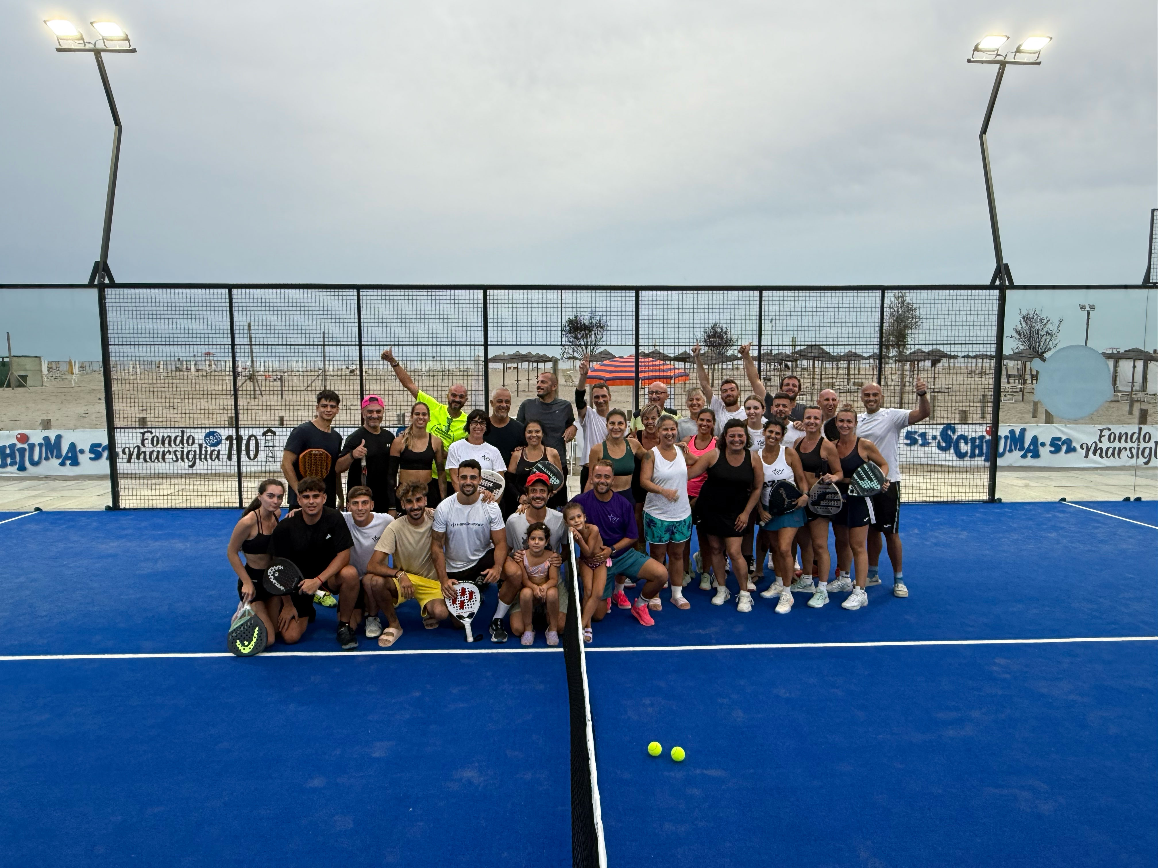 Evento padel al mare